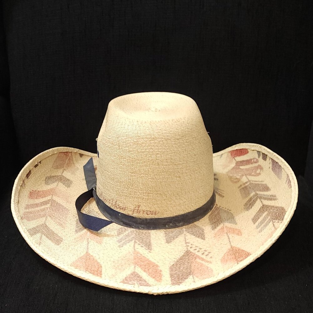 Charlie 1 Horse Straight Arrow Mexican Palm Cowboy Hat - Picture 3 of 12